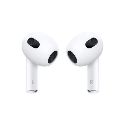 Apple AirPods (3. Gen) + Lightning Case AirPods Bluetooth Wit Oplaadbox, Bestand tegen zweet