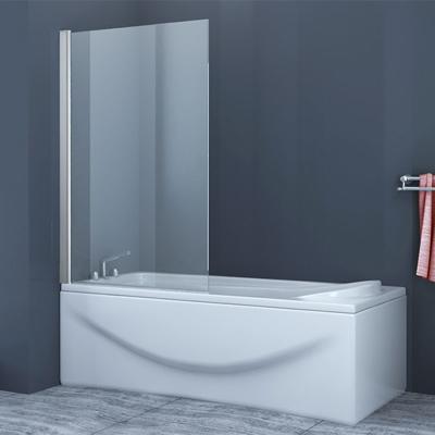 Badwand Elena 80x150cm Antikalk Helder Glas Chroom Profiel 6mm Veiligheidsglas Easy Clean Badwand Elena 80x150cm Antikalk Helder Glas Chroom Profiel 6mm Veiligheidsglas Easy Clean