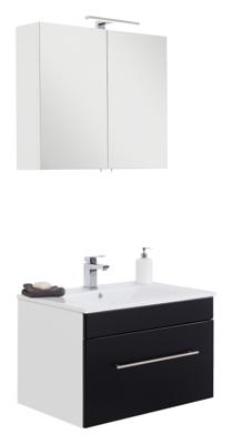 Saniclear Viva badmeubelset 2-delig 75cm zwart