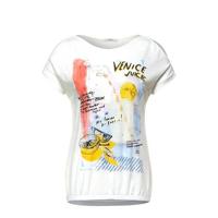 CECIL top met printopdruk ecru