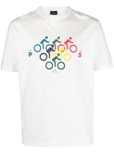 PS Paul Smith t-shirt Multibike à imprimé graphique - Blanc