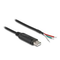 DeLOCK 63509 seriële kabel Zwart 2 m USB Type-A