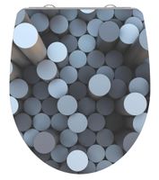 Duroplast High Gloss WC-bril ROUND DIPS met soft-close en quick-release
 - 82593