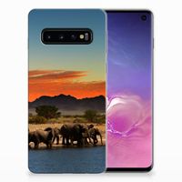 Samsung Galaxy S10 TPU Hoesje Olifanten