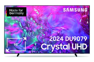 Samsung GU98DU9079UXZG Crystal UHD 4K LED-TV 249 cm 98 inch Energielabel F (A - G) CI+*, DVB-C, DVB-T2, WiFi, UHD, Smart TV Zwart