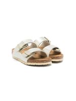 Birkenstock Kids sandales Arizona à fini métallisé - Or