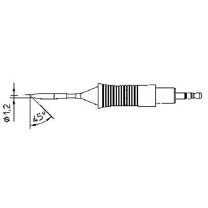 Weller RT6 Soldeerpunt Ronde vorm, afgeschuind 45° Grootte soldeerpunt 1.2 mm Inhoud: 1 stuk(s)