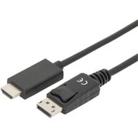 Digitus AK-340303-020-S DisplayPort-kabel DisplayPort / HDMI Adapterkabel DisplayPort-stekker, HDMI-A-stekker 2.00 m Zwart Afgeschermd (drievoudig) - thumbnail