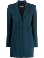 Patrizia Pepe robe-blazer en crêpe à manches longues - Bleu