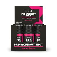 Body & Fit, Pre-workout Shot, Pre workout met Cafeïne & Beta-Alanine, Berries, 12 pack