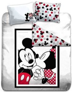 Disney Minnie Mouse Dekbedovertrek Kiss - 140 x 200 cm - Polyester