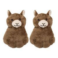 Clayre & Eef Handschoenen Kinderen 23 cm Bruin Synthetisch Bruin