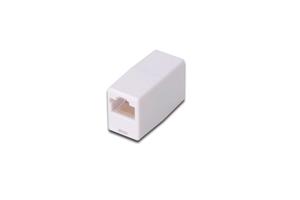 Digitus RJ45 Netwerk Adapter CAT 5, CAT 5e [1x RJ45-bus - 1x RJ45-bus] Wit