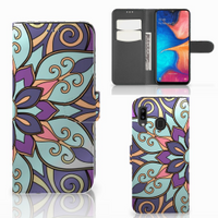 Samsung Galaxy A30 Hoesje Purple Flower - thumbnail