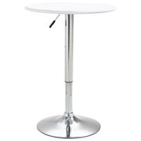 vidaXL Bartafel Ø60 cm MDF wit