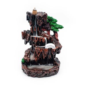 Backflow Wierook Houder Waterval "Forest Relaxation" Polyresin (20 cm)