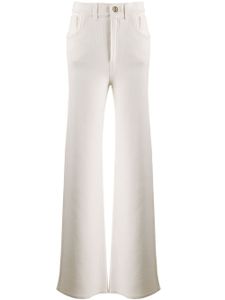 Barrie pantalon ample en cachemire - Blanc