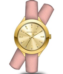 Horlogeband Michael Kors MK2654 Onderliggend Leder Roze 14mm