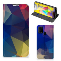 Samsung Galaxy M31 Stand Case Polygon Dark - thumbnail