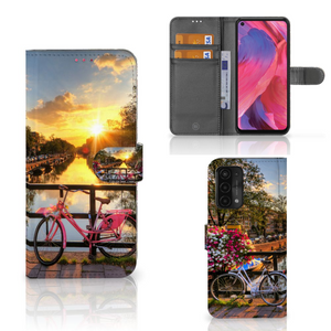 OPPO A54 5G | A74 5G | A93 5G Flip Cover Amsterdamse Grachten