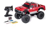 CARSON 500404240 1:8 Pickup Crawler 2.4 GHz 100% RTR rood - Afstandsbediening auto, RC auto, RC crawler, incl. batterijen en afstandsbediening, RC offroad