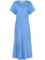 Dorothee Schumacher robe longue à manches courtes - Bleu