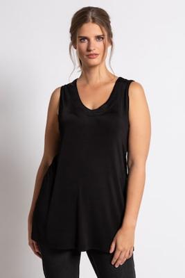 Ulla Popken Top, slinky, zijsplitten - Grote Maten