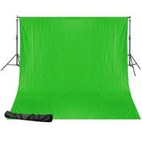 BRESSER BR-D24 Support + 2.5x3m Doek Chroma Groen