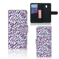 Xiaomi Redmi 8A Telefoon Hoesje Feathers Color - thumbnail