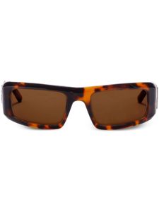 Palm Angels Eyewear lunettes de soleil Kerman à monture rectangulaire - Marron