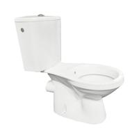 Wiesbaden Neptunus duobloktoilet met PK-aansluiting, binnenwerk en vloerbevestigingsset, zonder zitting, wit
