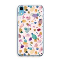 Terrazzo Memphis Pink: iPhone XR Transparant Hoesje - thumbnail