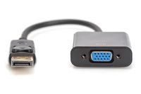 Digitus AK-340403-001-S DisplayPort / VGA Adapter [1x DisplayPort stekker - 1x VGA-bus] Zwart 15.00 cm - thumbnail