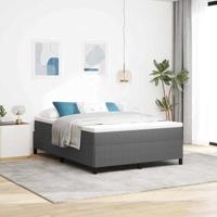 vidaXL Minimalistisch Platform Bedframe Lichtgrijs Massief Vurenhout 140 X 190 cm Meubels Voor Binnen Voor Twee Volwassenen Queen Houten Stevig Volwassen Opvouwbaar Standaard Matras