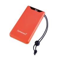 Intenso F10000 Powerbank 10000 mAh Quick Charge, Power Delivery LiPo USB-A, USB-C Oranje Statusweergave - thumbnail