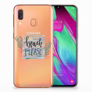 Samsung Galaxy A40 Telefoonhoesje met Naam Boho Beach