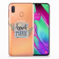 Samsung Galaxy A40 Telefoonhoesje met Naam Boho Beach - thumbnail