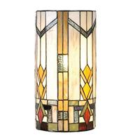 Lumilamp 5LL-9907 wandlamp Tiffany stijl 20 * 11 * 36 cm 2x E14 max 40 W decoratief kleurrijk glas tiffany stijl