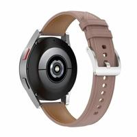 By Qubix - Compatible met Garmin Venu 2 / Garmin Venu 3 - Luxe leren bandje - Oudroze - leather - Compatible Garmin bandje - Bandbreedte: 22mm