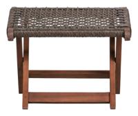 WOOOD Voetenbank Lois - Donkerbruin