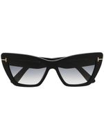 TOM FORD Eyewear lunettes de soleil à monture papillon - Noir - thumbnail