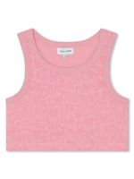 Marc Jacobs Kids haut crop à logo en jacquard - Rose - thumbnail