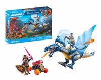 PLAYMOBIL Novelmore 71644 Het bewaken van het drakengoud, inclusief een beweegbare draak, twee ridders en accessoires voor epische avonturen, actievol speelgoed voor kinderen vanaf 4 jaar