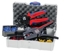 Knipex Assortiment adereindhulzen | 1.252-delig 0,50-10,00 mm² | Krimptang 195 mm, draadstriptang | in systainer | 1 stuk - 97 90 17 97 90 17 - thumbnail