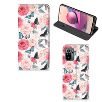 Xiaomi Redmi Note 10 4G | 10S | Poco M5s Smart Cover Butterfly Roses