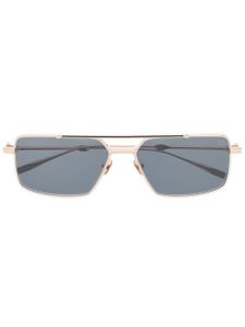 Valentino Eyewear lunettes de soleil Rockstud à monture pilote - Or