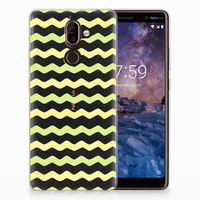 Nokia 7 Plus TPU bumper Waves Yellow