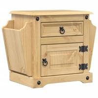 vidaXL Nachtkastje Corona 45x35x47,5 cm massief grenenhout, bijzettafel, wandtafeltje, nachttafeltje, wandkastje, nachttafel, nacht kast, plantentafel