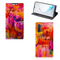 Bookcase Samsung Galaxy Note 10 Tulips