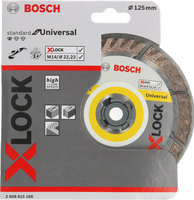 Bosch Accessoires X-LOCK Diamantschijf Standard for Universal 125 x 22,23 x 2,0 x 10 mm - 1 stuk(s) - 2608615166